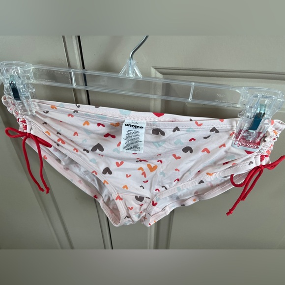 Calvin Klein 2 piece pajama lingerie set pink heart red bow camisole brief - Picture 5 of 5